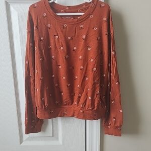 Cat & Jack Rust Floral Sweatshirt
